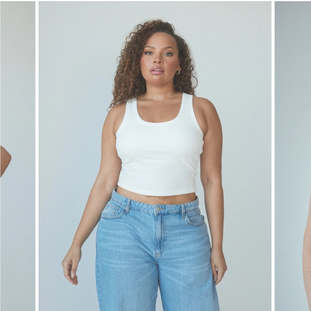White Tank Top w/ Built in Bra